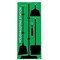 5S Supplies 5S Housekeeping Shadow Board Broom Station Version 1 - Green Board / Black Shadows  With Broom HSB-V1-GREEN-KIT - alternate 3
